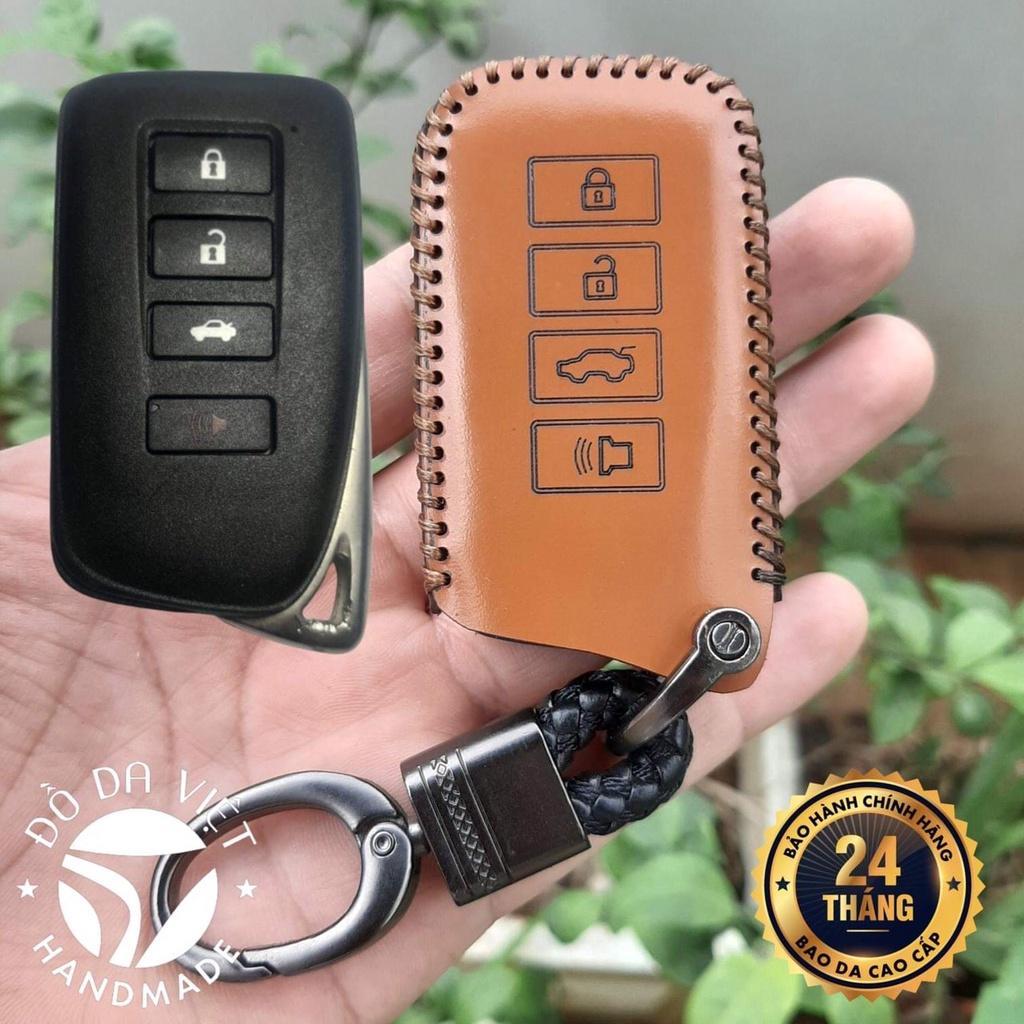 Bao da chìa khoá Lexus handmade da thật - Lexus RX, LX, GX, NX, ES da bò thật, bảo hành 2 năm