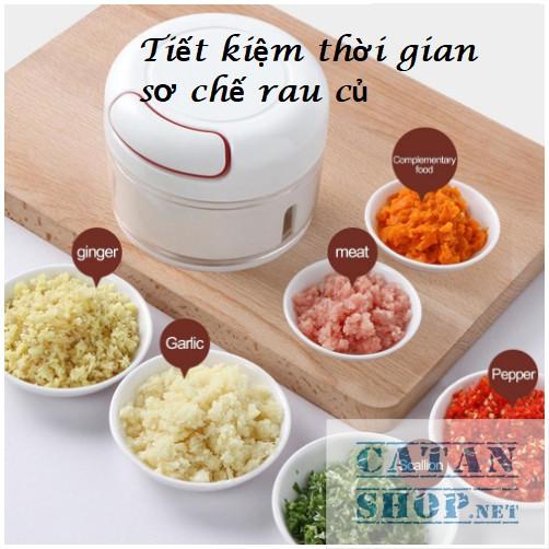 Dụng cụ xay tỏi ớt cầm tay đa năng, Cối xay thực phẩm kéo dây, Xay tỏi ớt Mini Food Chopper, siêu tiện dụng-GD265-XayToi