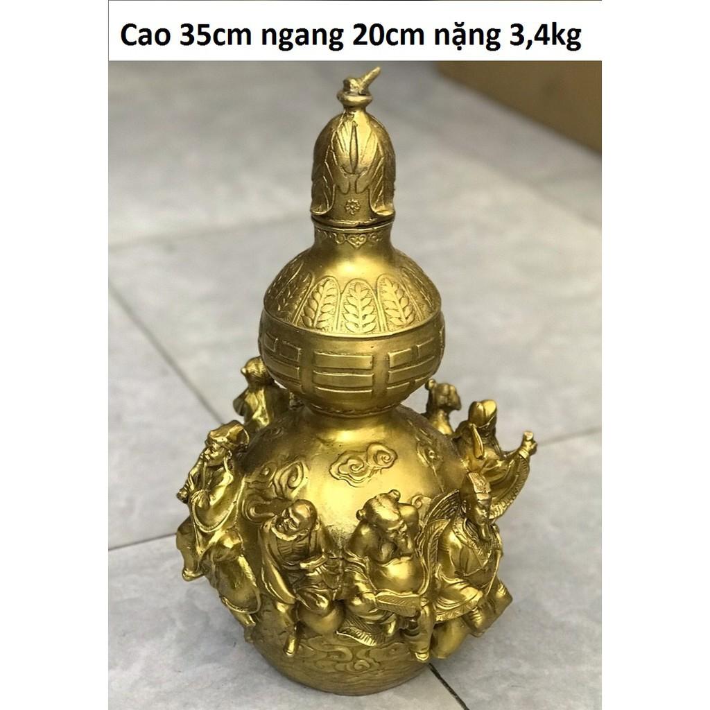 Hồ lô bát tiên bằng đồng cao cấp MS113