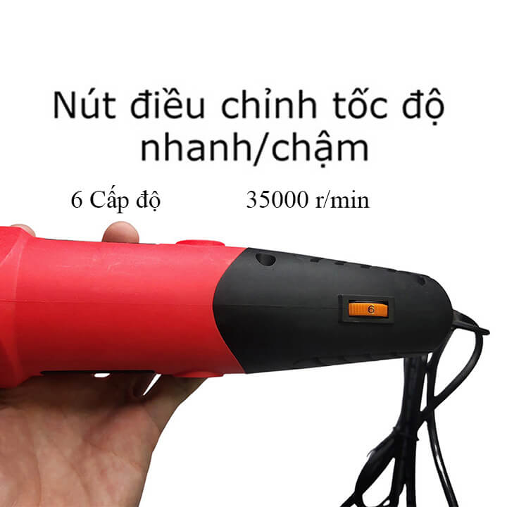 Máy mài khuôn mài khắc đa năng mini cầm tay 500W nhỏ gọn - Tặng kèm 2 chổi than