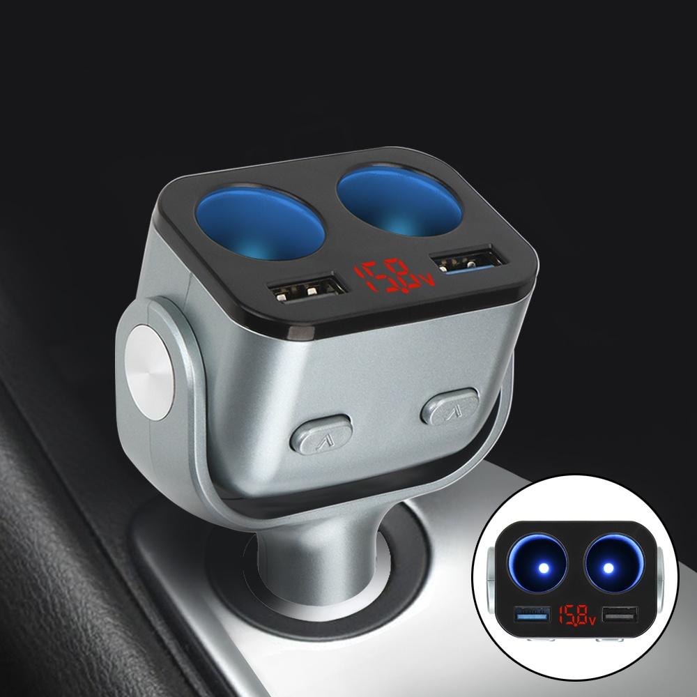 Tẩu sạc nhanh hai cổng USB QC 3.0 12V cho xe hơi