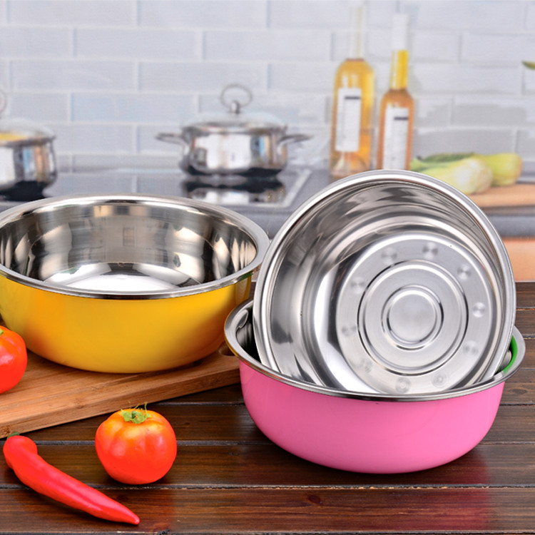 Bộ 3 bát inox nhiều kích cỡ khác nhau, Combo 3 bát inox tiện dụng