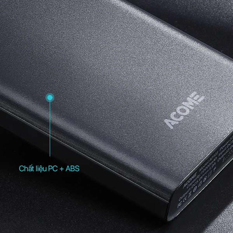 Pin Sạc Dự Phòng Điện Thoại Dung Lượng 10.000mAh ACOME 10.5W - Hàng Chính Hãng