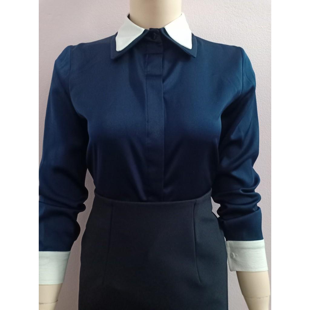 Áo kiểu nữ lụa ngọc trai