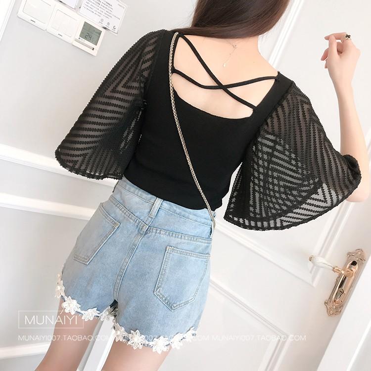 Áo Thun Kiểu Nữ Ống Tay Rộng