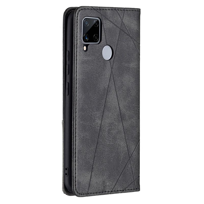 Ốp điện thoại da PU kiểu ví đế lật từ tính cho OPPO RENO6 PRO REALME 8 5G 8 PRO V13 C12 C15 C25 C20 C21