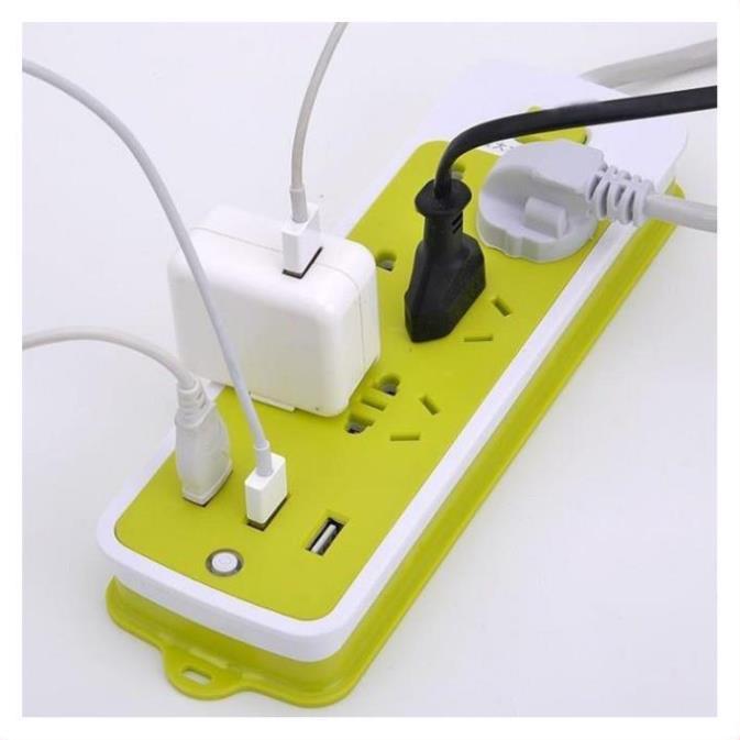 Ổ Cắm Điện Đa Năng, Chống Giật 6 Lỗ, 3 Cổng USB, Đa Năng Tiện Dụng