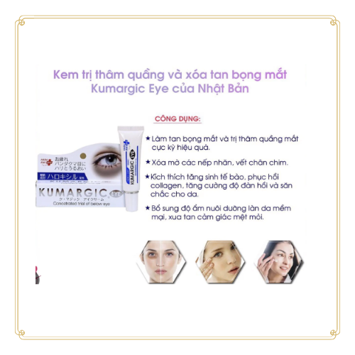 Kem mắt Kumargic Eye 20g hàng chuẩn Nhật Bản.