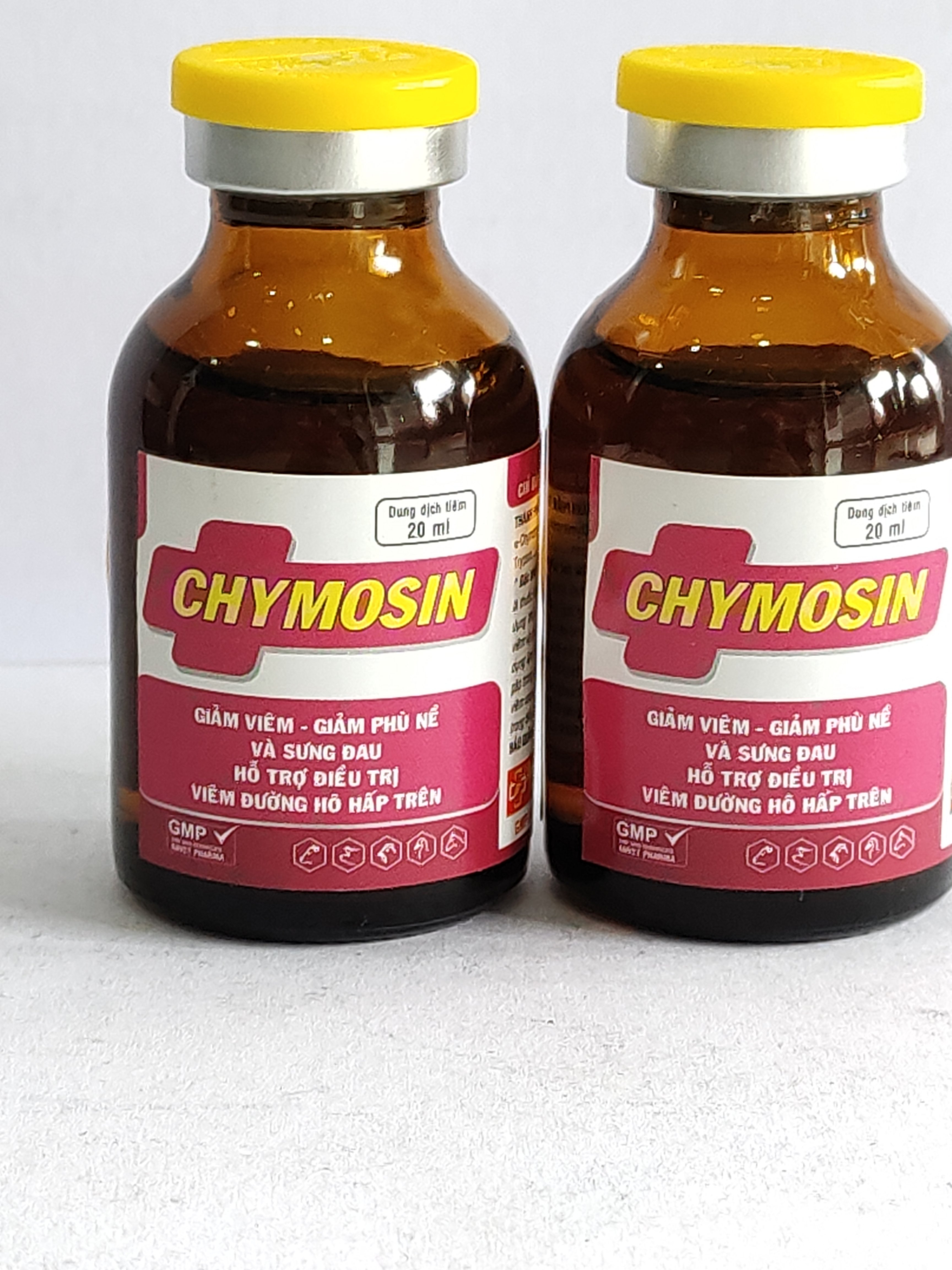 CHYMOSIN 20ML dung dịch tiêm giảm viêm, giảm phù nề và sưng đau hỗ trợ viêm đường hô hấp
