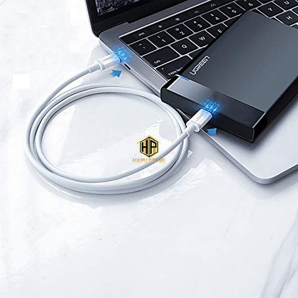 Cáp Sạc nhanh Usb Type-C Ugreen 60517 dài 0,5m - Cáp USB C 2 đầu dương cao cấp- Hàng Chính Hãng