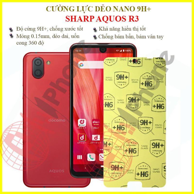 Dán cường lực dẻo nano  dành cho Sharp Aquos R3
