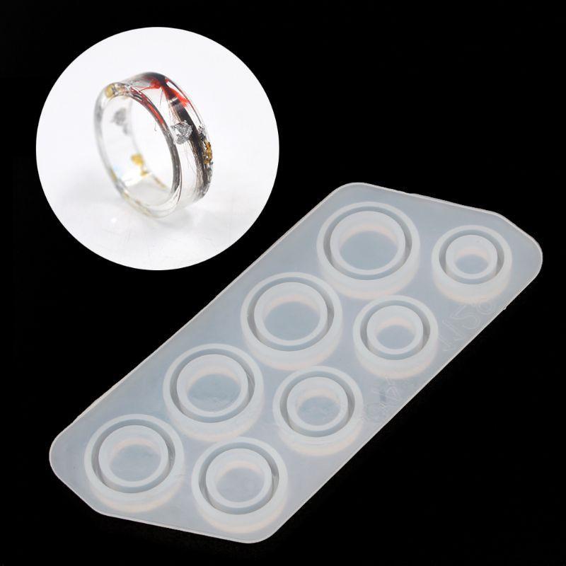 Khuôn Resin Bằng Silicon Có 8 Ô Tròn Tiện Lợi