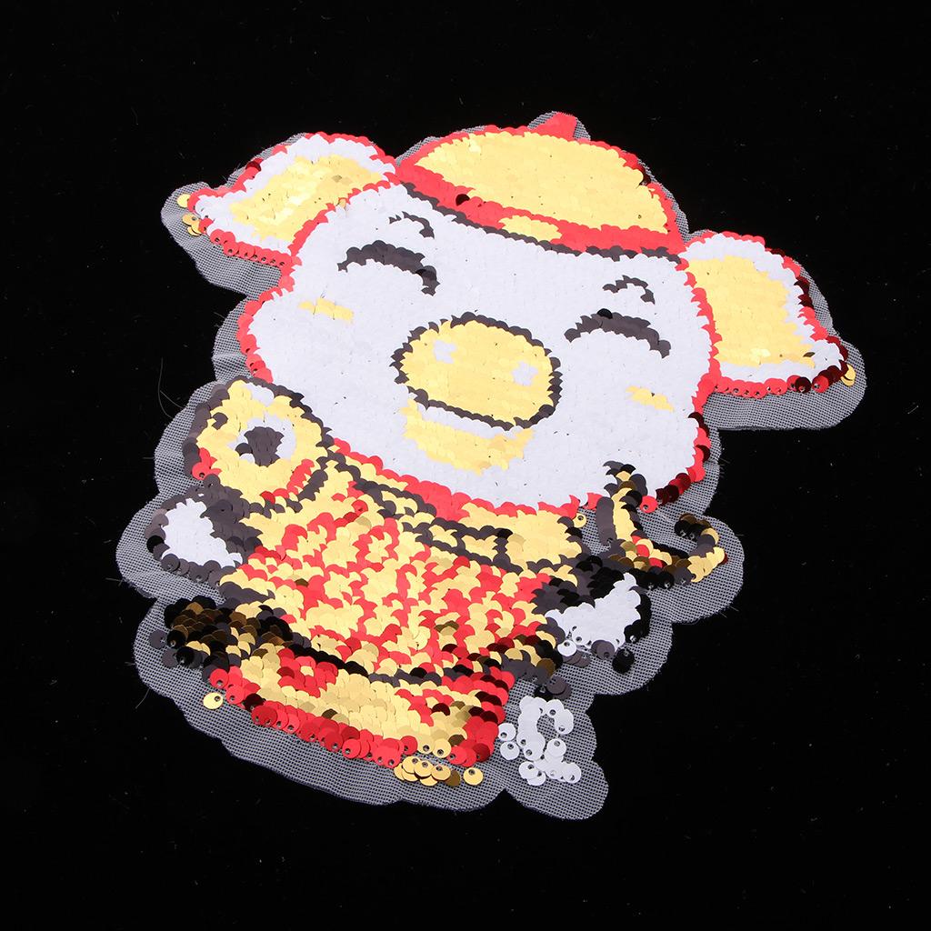 Thêu May Trên Táo Miếng Dán Trang Trí Lấp Lánh Sequin Miếng Dán Cho DIY Hoặc Sửa Chữa Quần/Quần Áo