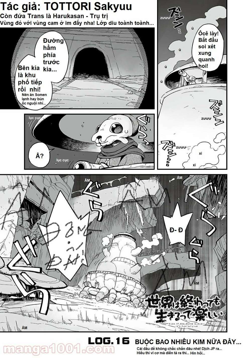 ngay cả khi hậu tận thế, thật hạnh phúc vẫn còn được sống... chapter 16.1 1