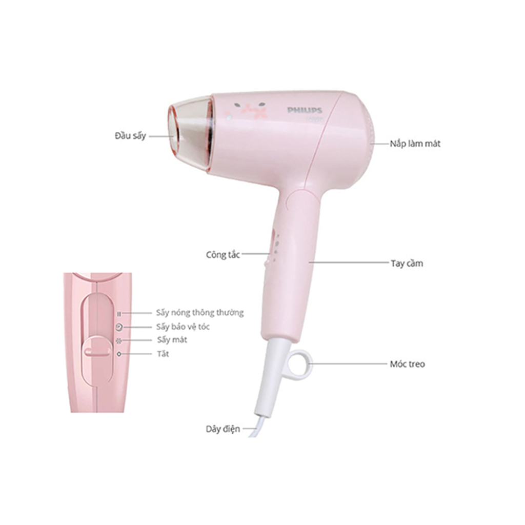 Máy sấy tóc du lịch Philips HP8108 chính hãng gọn nhẹ
