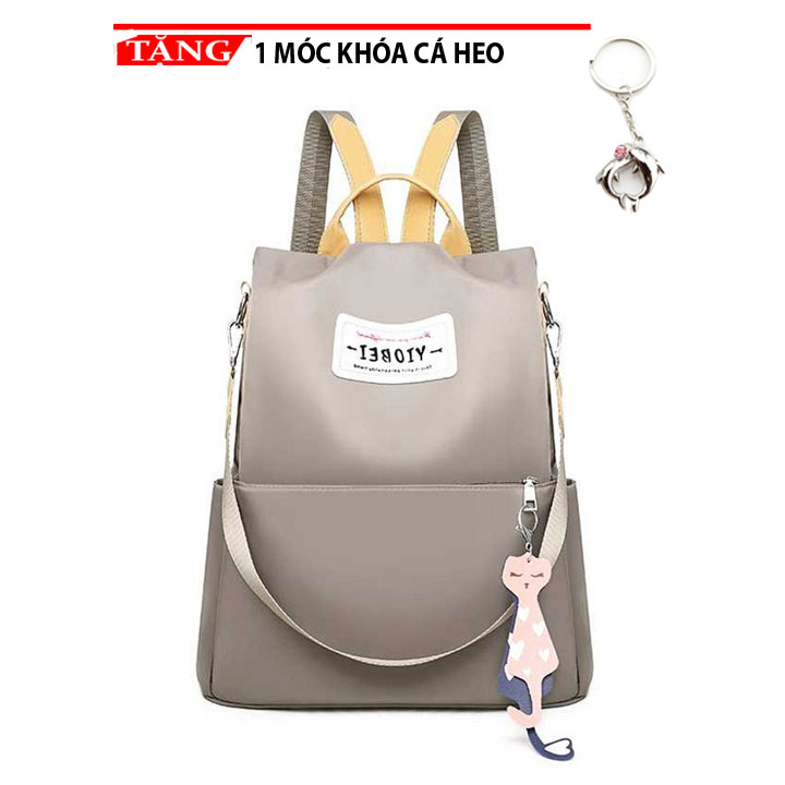 Balo nữ dạo phố khóa mèo thời trang cá tính JHY854Tặng móc khóa cá heo