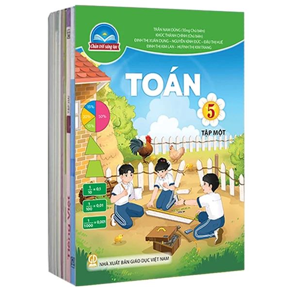 Bộ sách giáo khoa Lớp 5- Chân Trời Sáng Tạo (13 quyển- Kèm bìa nilong bao sách)
