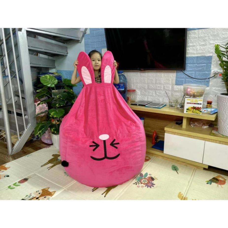 Vỏ ghế xốp dáng lê hình Thỏ, cỡ S