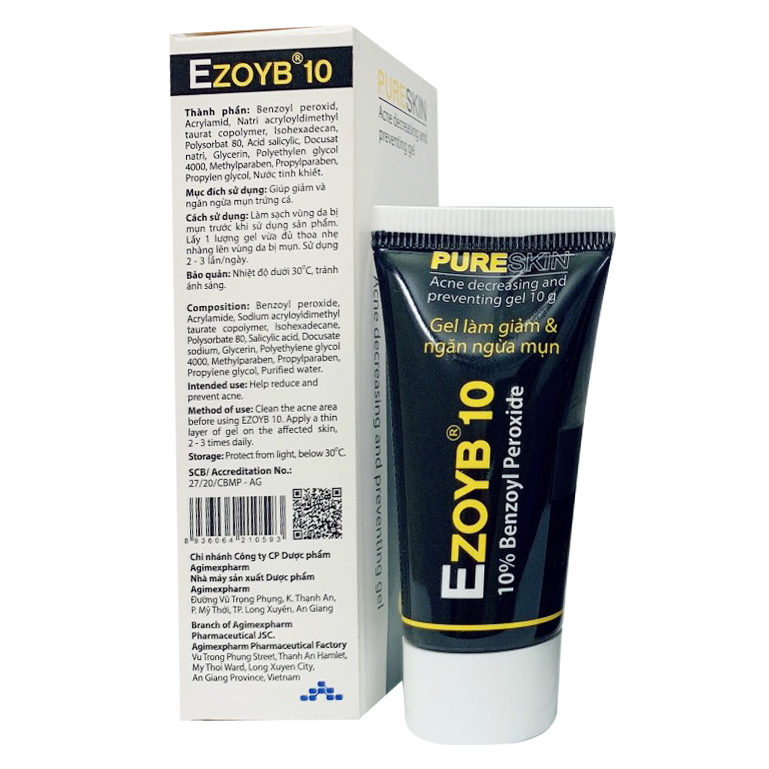 Gel Bôi Ezoyb 10 Giúp Giảm Và Ngăn Ngừa Mụn Trứng Cá