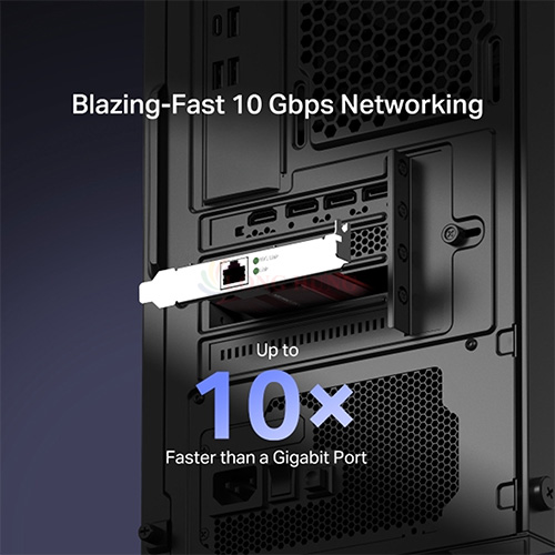 Card mạng PCIe Mercusys 10 Gigabit PCle Network Adapter MA510E - Hàng chính hãng