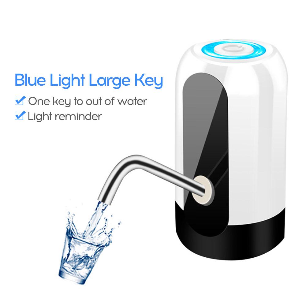 Máy bơm hút bình nước, dạng vòi tự động, chất liệu nhựa ABS bền chắc, sạc USB