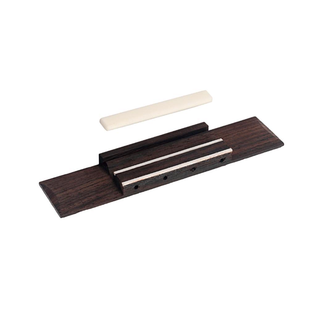 4 String Rosewood Acoustic Guitar Bone Bridge Saddle for String Instrument