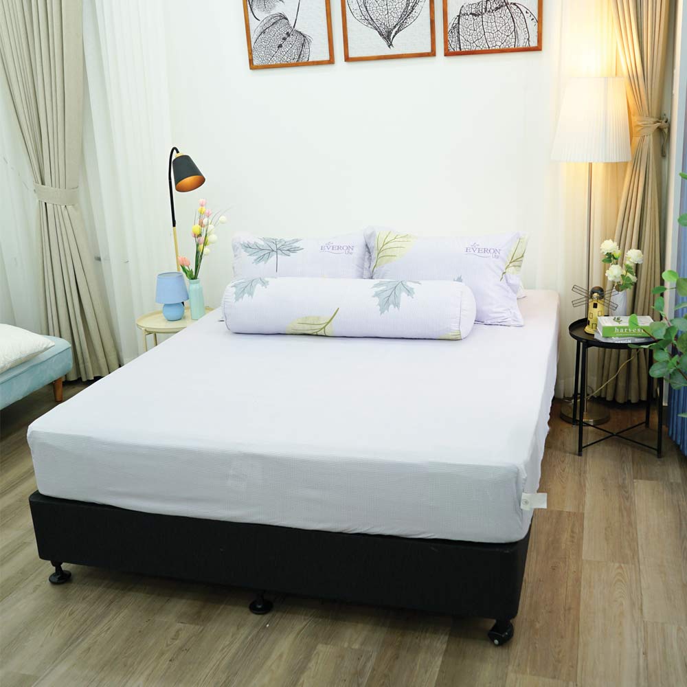 Bộ ga giường Everon Lite ELM 205 Microfiber Xám nhạt (4 món)