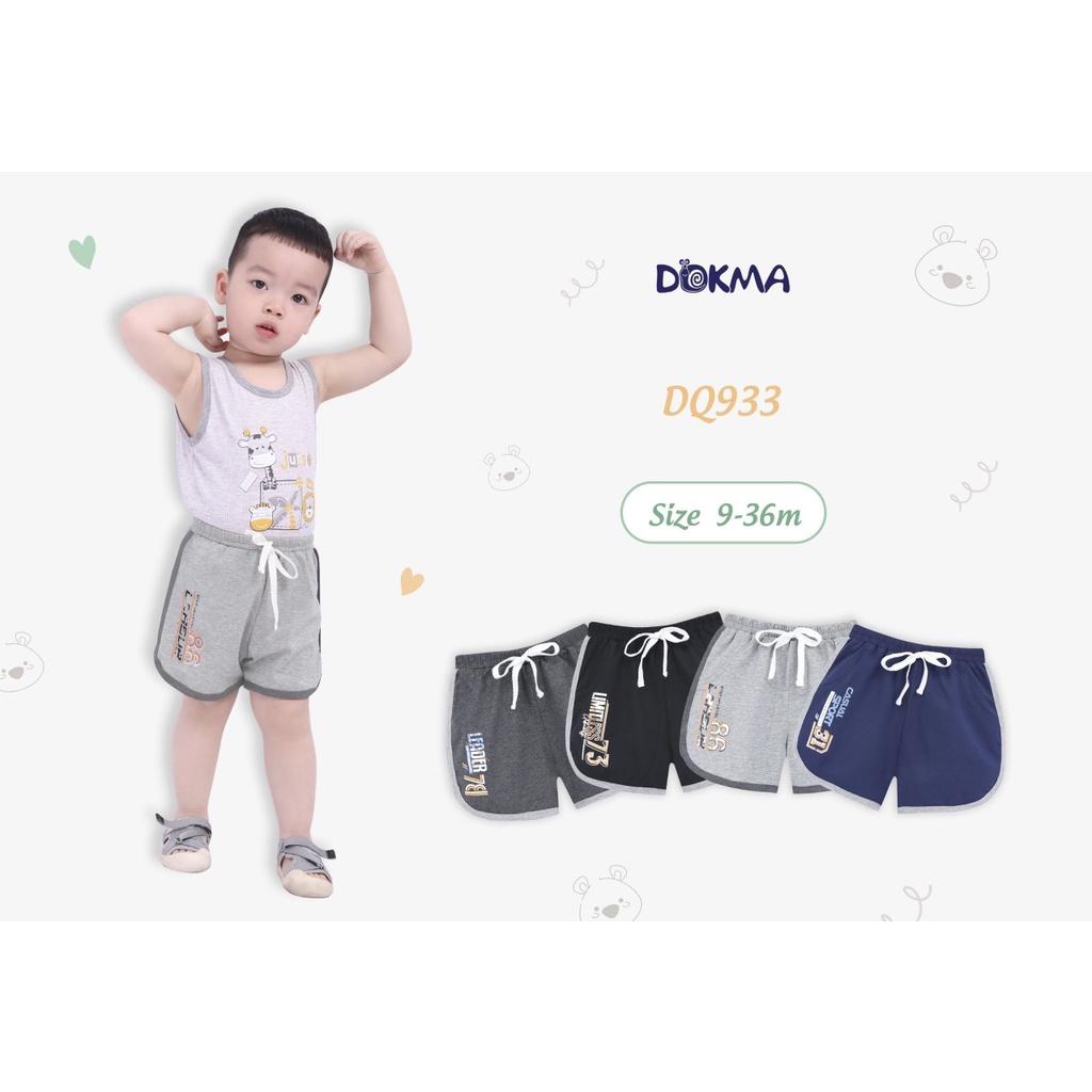 Dokma Quần đùi cộc cotton bé trai 2-6 tuổi DQ933