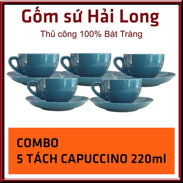 COMBO 5 Cốc tách ly sứ cao cấp uống cà phê