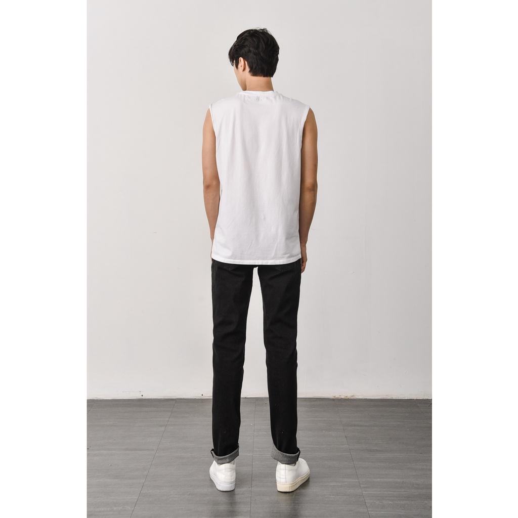 TANKTOP - Áo thun ba lỗ 3 màu basic chất đẹp, hình thêu - 10S21TTO002 LASTORE MENSWEAR