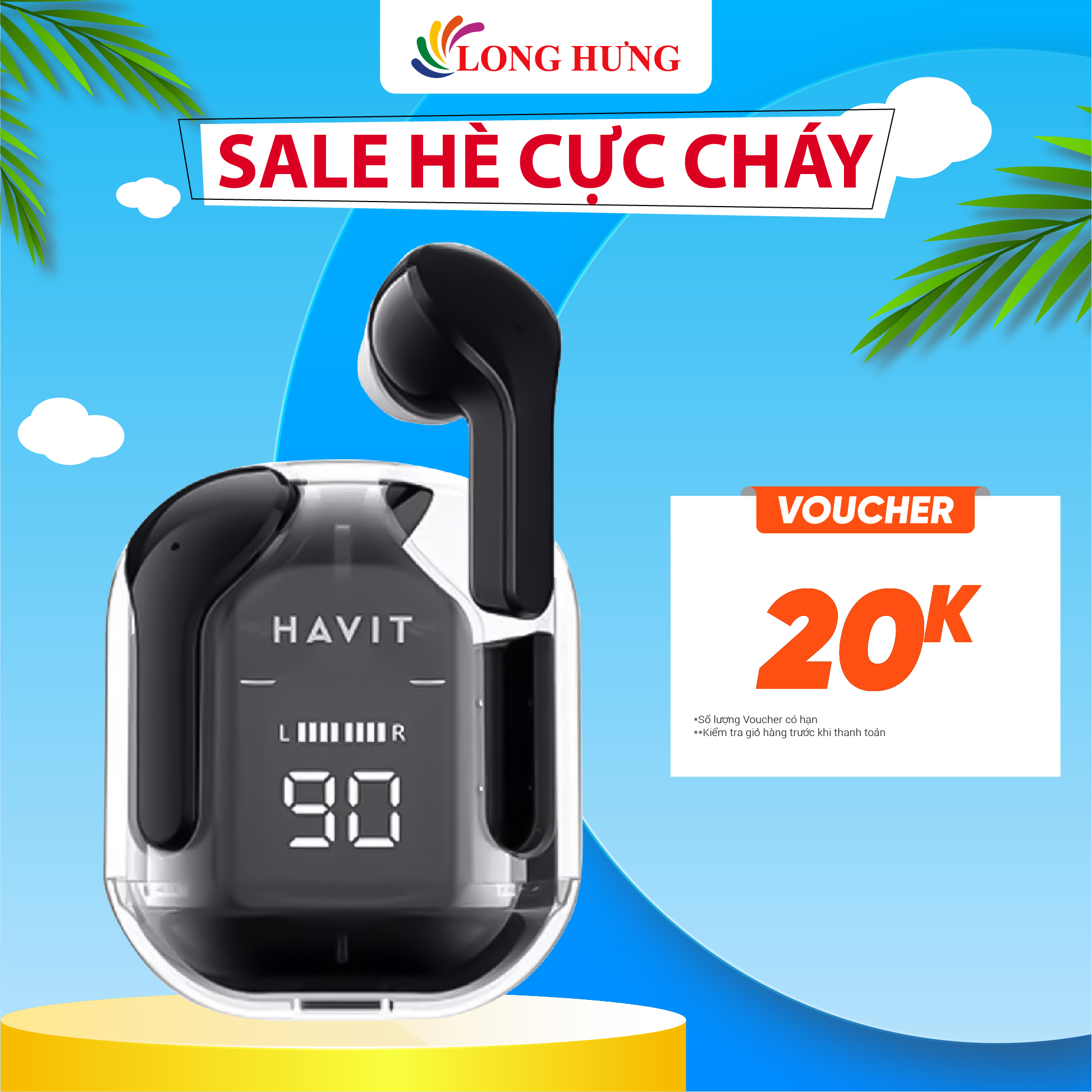 Tai nghe Bluetooth True Wireless Havit TW971 - Hàng chính hãng