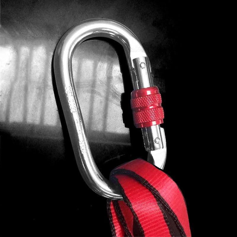 Móc treo khóa chữ D đa năng Sportslink carabiner dùng treo võng yoga - đi leo núi