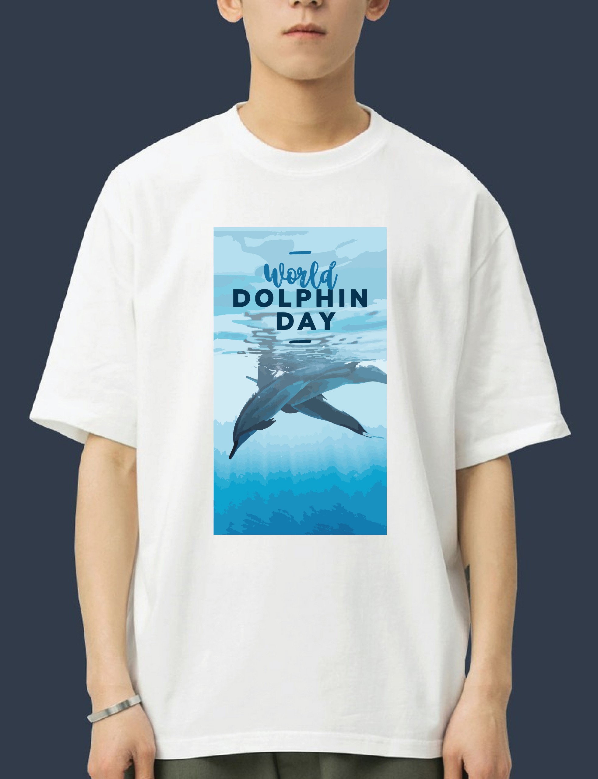Áo T-Shirt Giabaco Dolphin Day TS019 Classic