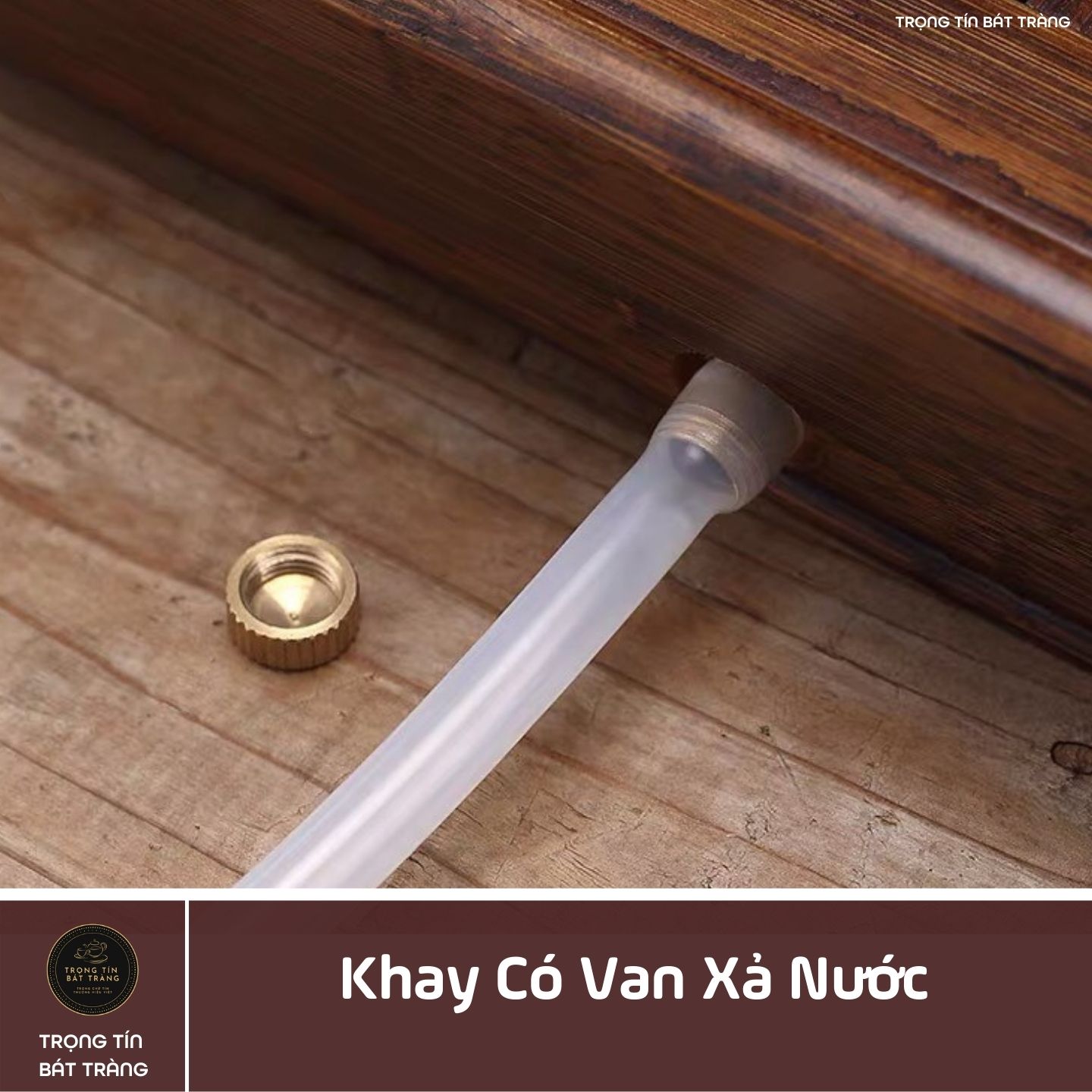 KT 06 Khay Trà Tre Cao Cấp Chữ Nhật Kích Thước 50*29*6,5