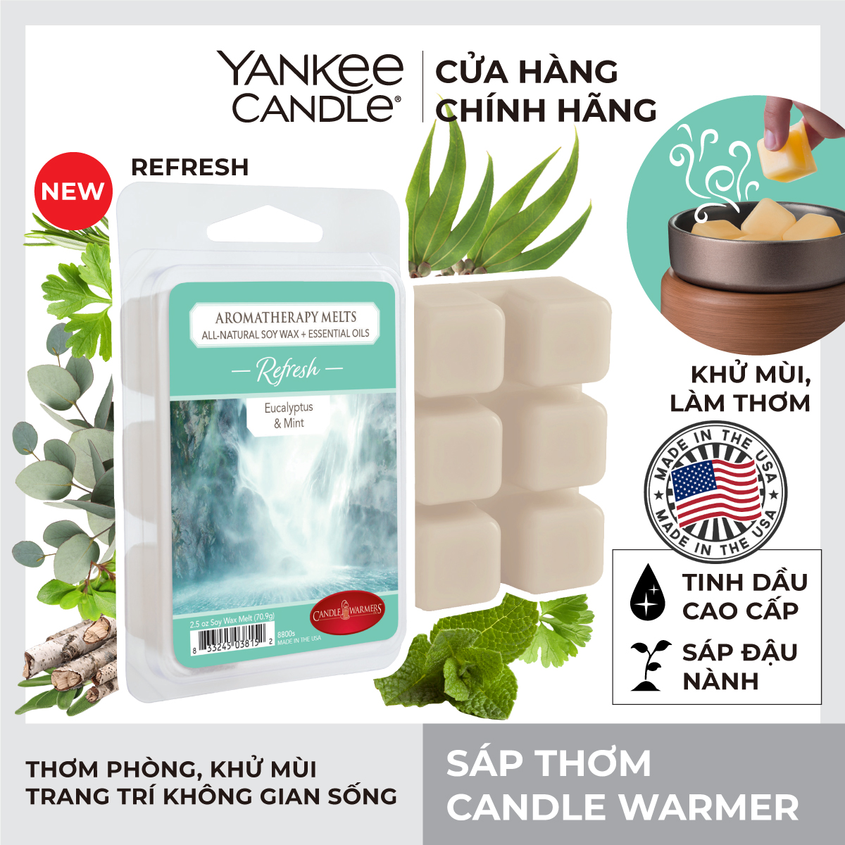 Sáp thơm Candle Warmer - Refresh