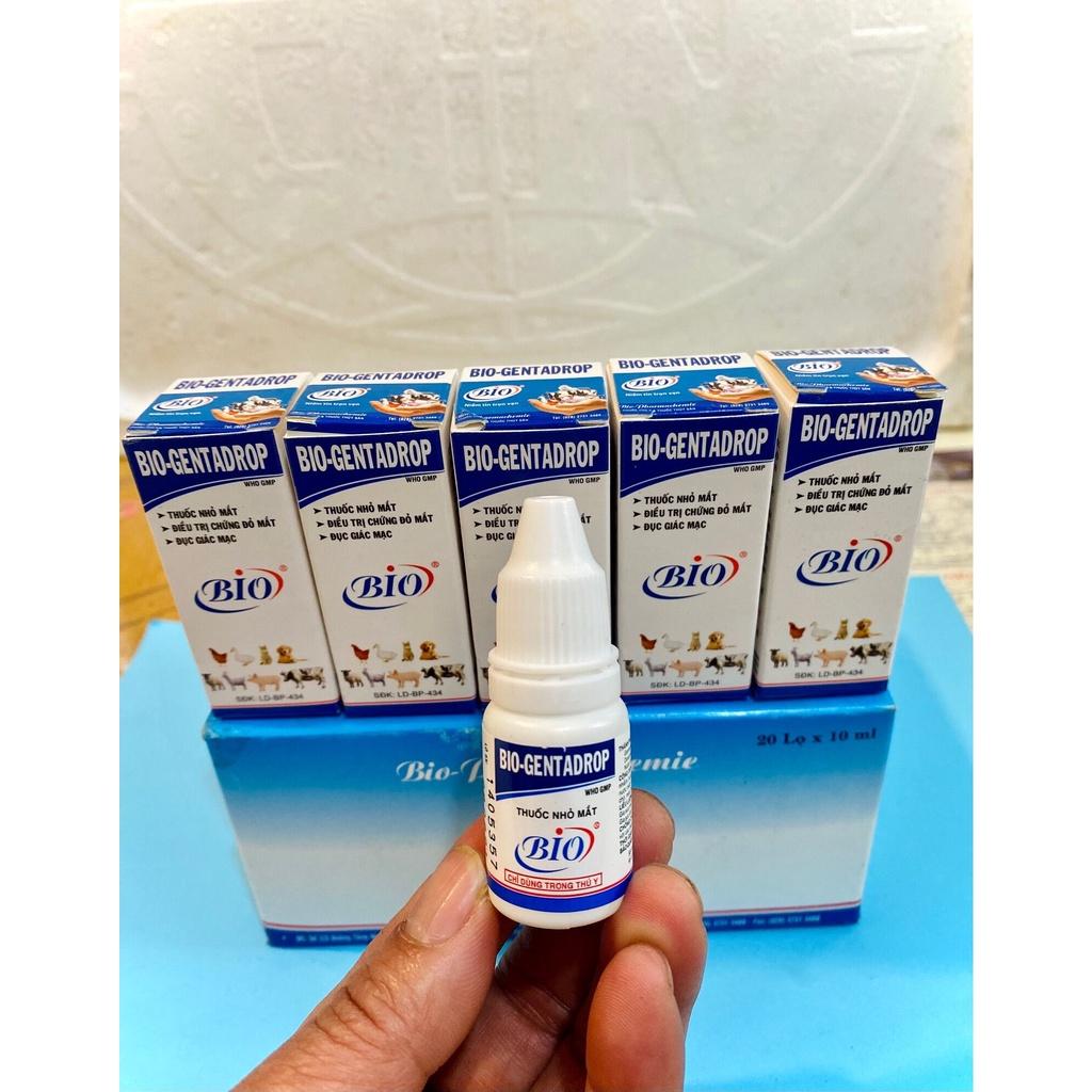 BIOGENTADROP . Thuốc nhỏ mắt Bio cho chó mèo. Thuốc trị viêm mắt, đổ ghèn, dùng cho cả gia cầm & gia súc.