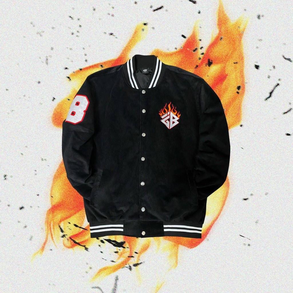 Áo Khoác Bomber Jackets BLACK INFERNO VARSITY Local brand iMA God Breaker Chất Dù 2 Lớp Unisex Nam Nữ Ulzzang KUN