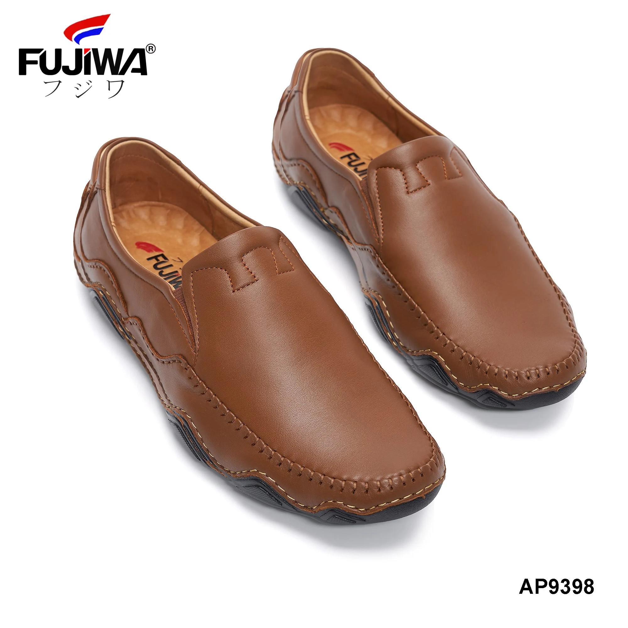 Giày Lười Nam Da Bò FUJIWA - AP9398. Lót Giày Rất Êm Chân. Được Đóng Thủ Công (Handmade). Size:  38, 39, 40, 41, 42, 43