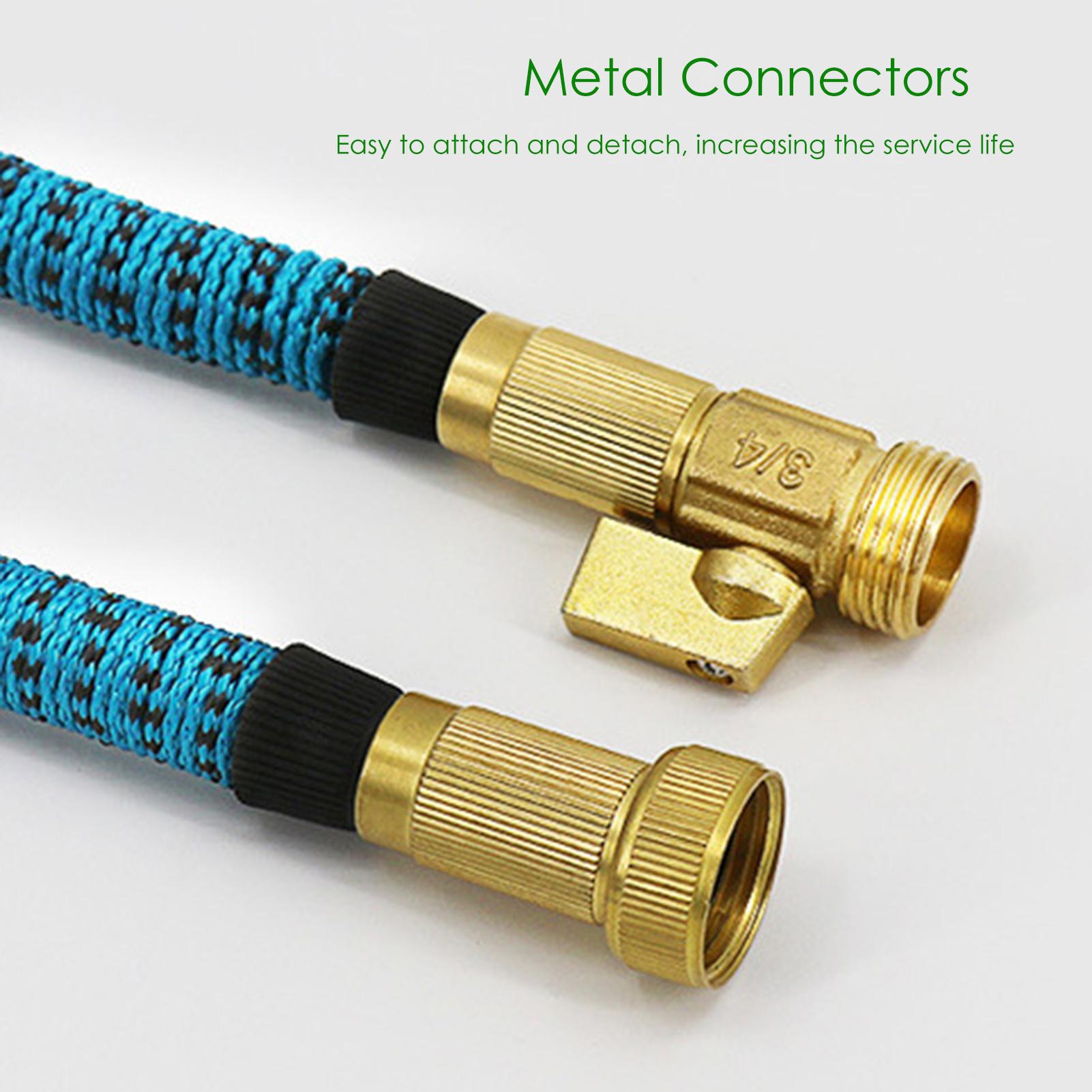 Ống Nước Linh Hoạt Có Thể Kéo Dài Đa Năng Kèm Đầu Nối Vòi Phun Để Rửa Sàn / Tưới Vườn / Làm Sạch Thú Cưng