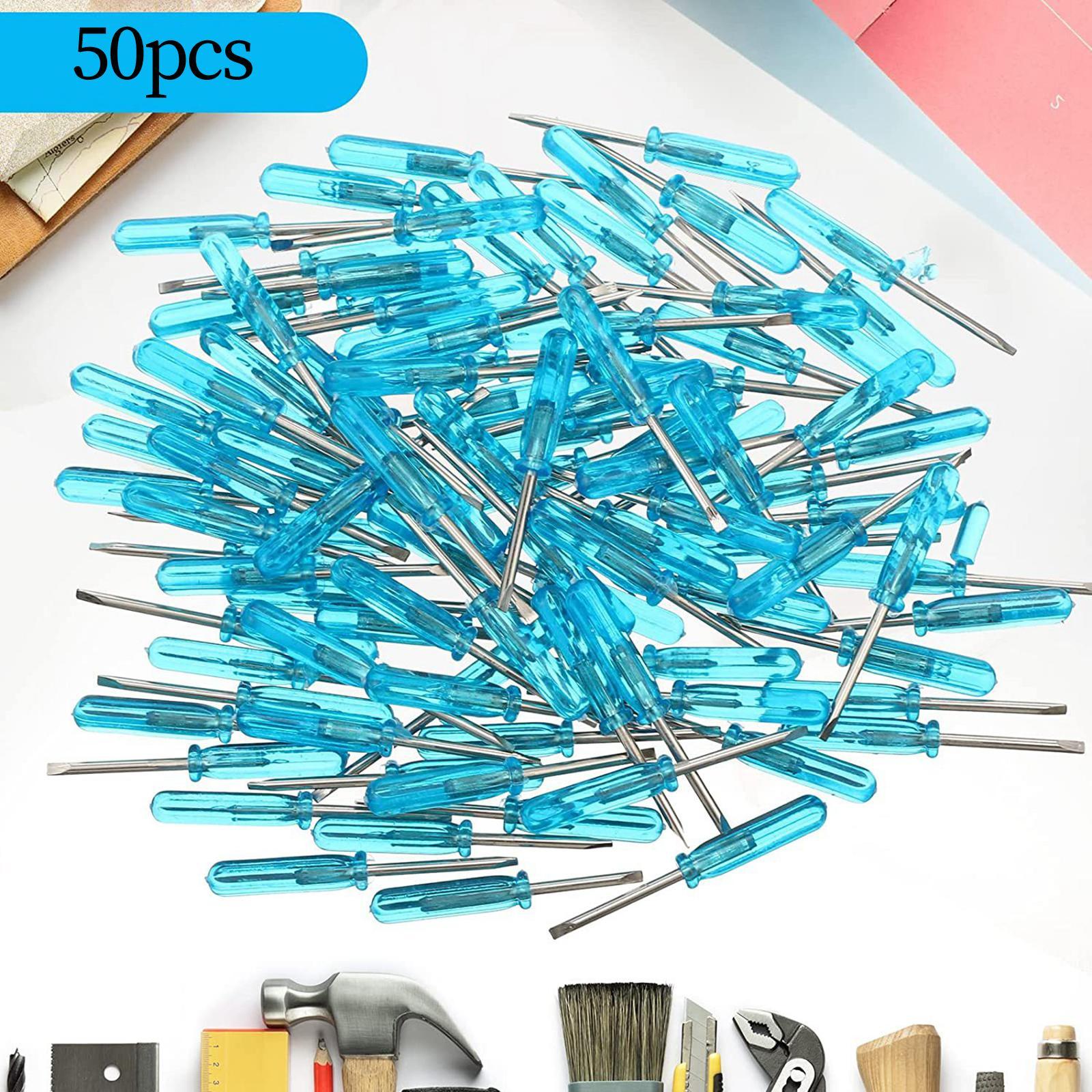 50Pcs 2mm Mini Screwdrivers Set Eyeglass Screwdriver for Toy Repair Sturdy
