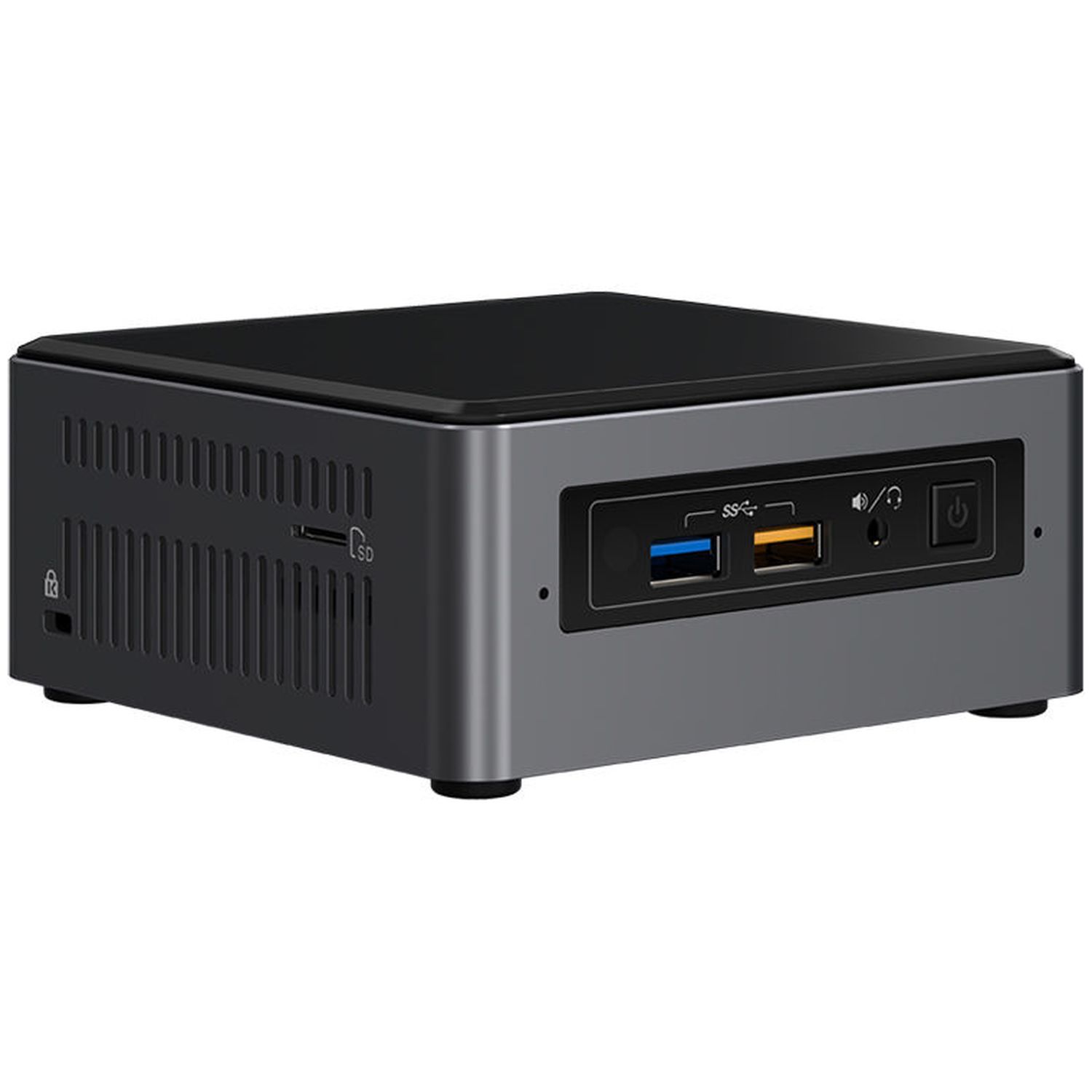 Máy tính văn phòng mini Intel NUC7CJYH - Chưa bao gồm RAM &amp; SSD - Hàng Chính Hãng