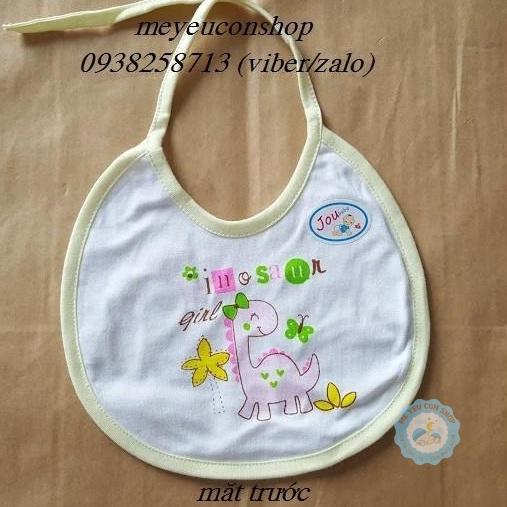 Yếm Cột Dây Jou Cotton 2 Lớp Mềm Mịn, Thấm Hút Tốt Cho Bé Từ Sơ Sinh - BÉ GÁI