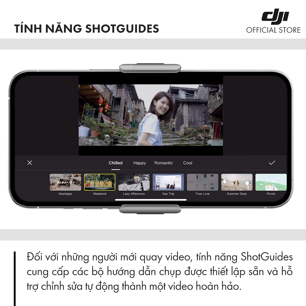 Tay cầm gimbal DJI Osmo Mobile 5 2021 chống rung điện thoại Hàng chính hãng