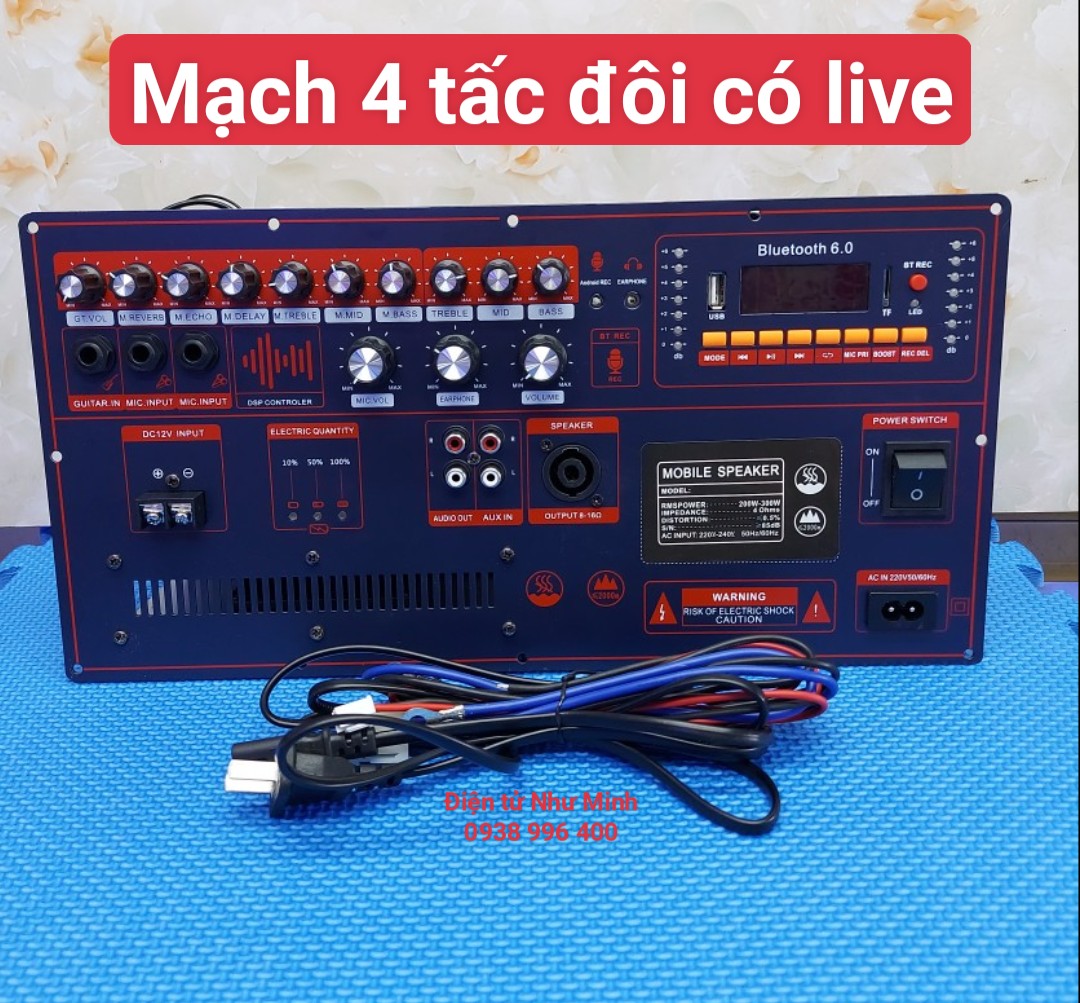 Mạch Loa Kéo Công Suất Lớn 40 đôi  50 đôi- Kích Thước 19x38cm- có ngõ live