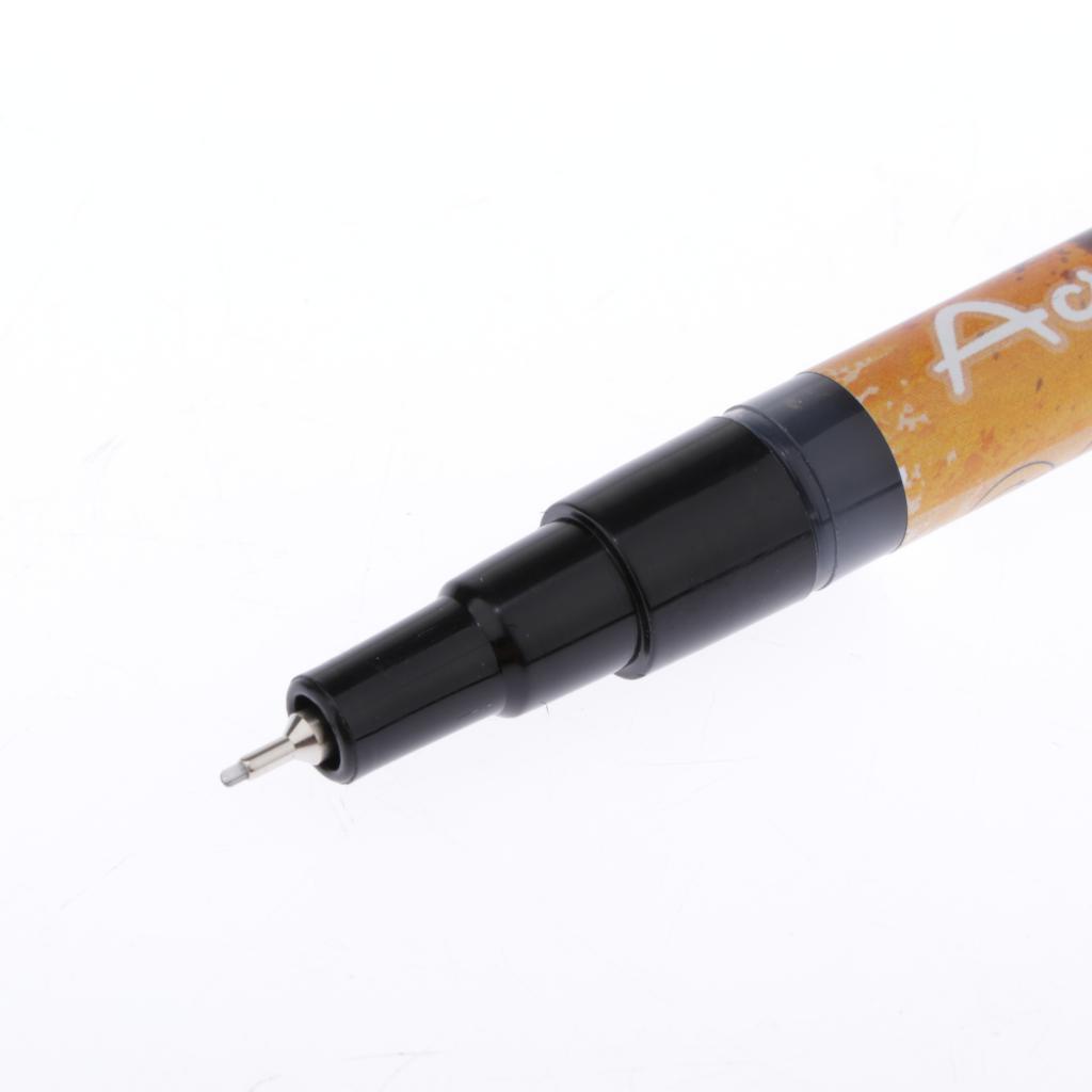Mực Đen Sơn Acrylic Dấu Nghệ Thuật Thường Trực Tranh Đá Mỹ Bút Đánh Dấu