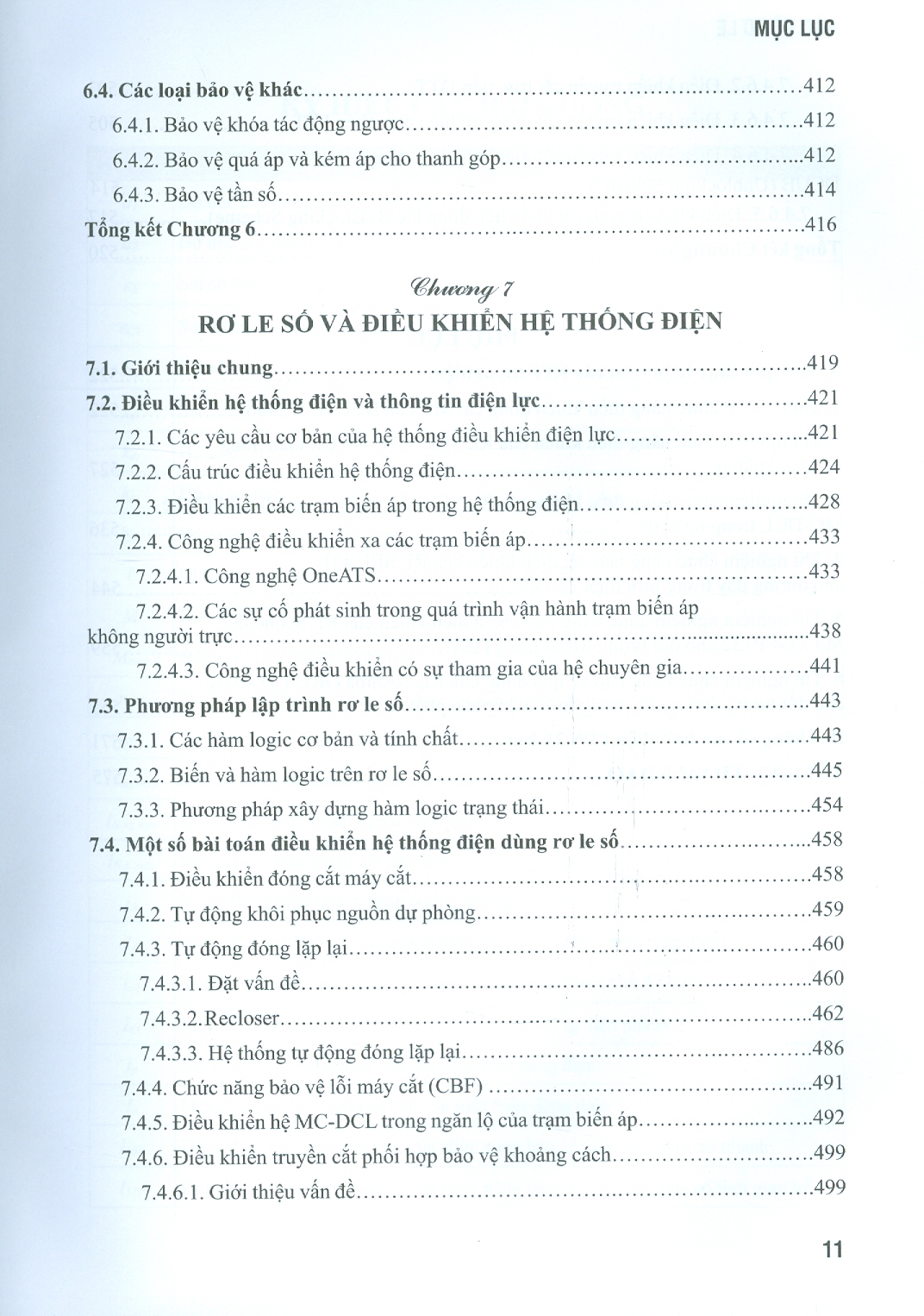 Bảo Vệ Rơ Le Và Điều Khiển Hệ Thống Điện - Lê Tiên Phong (Chủ biên)