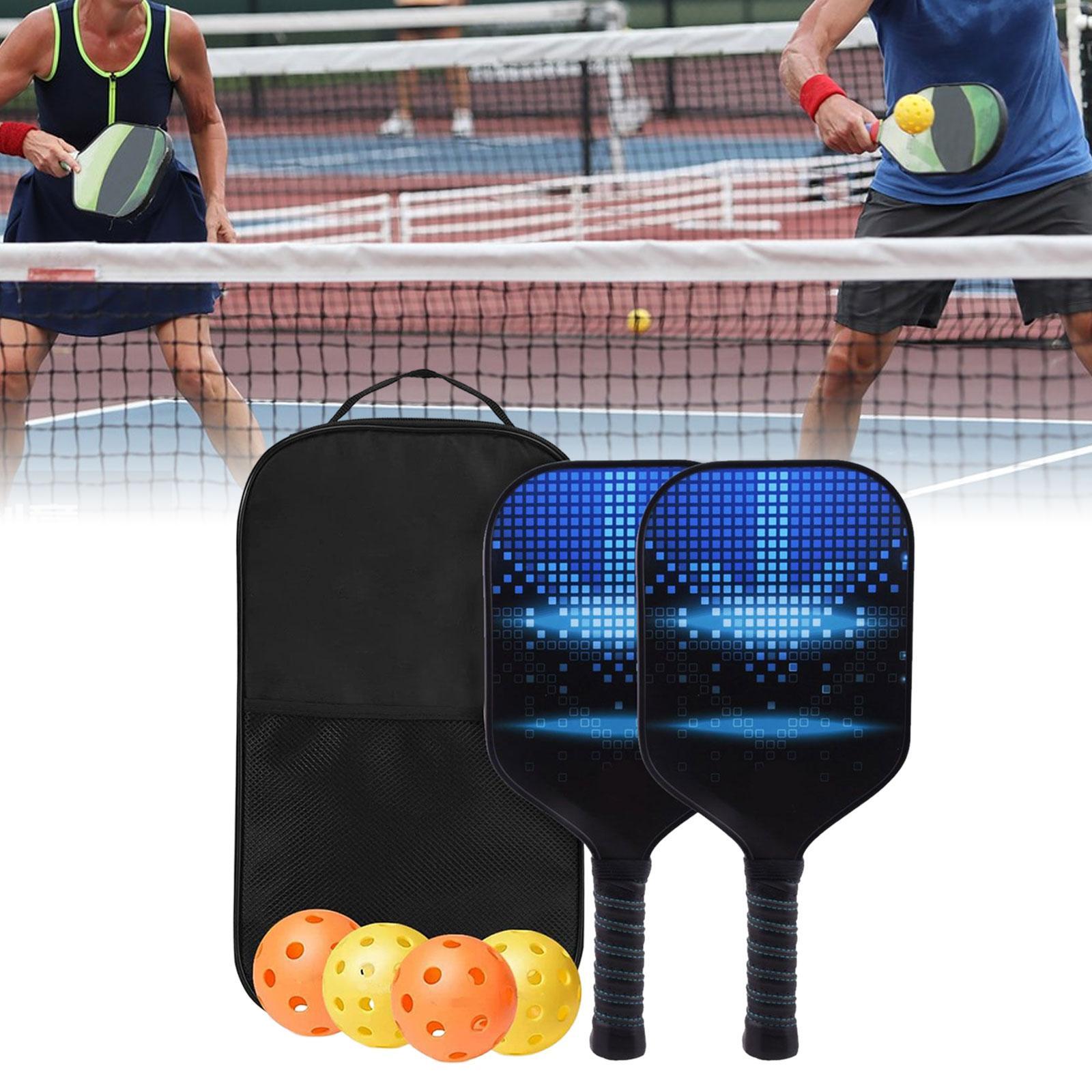 Premium Pickleball Paddles Set Nonslip Grip with Carry Bag Portable Racquets