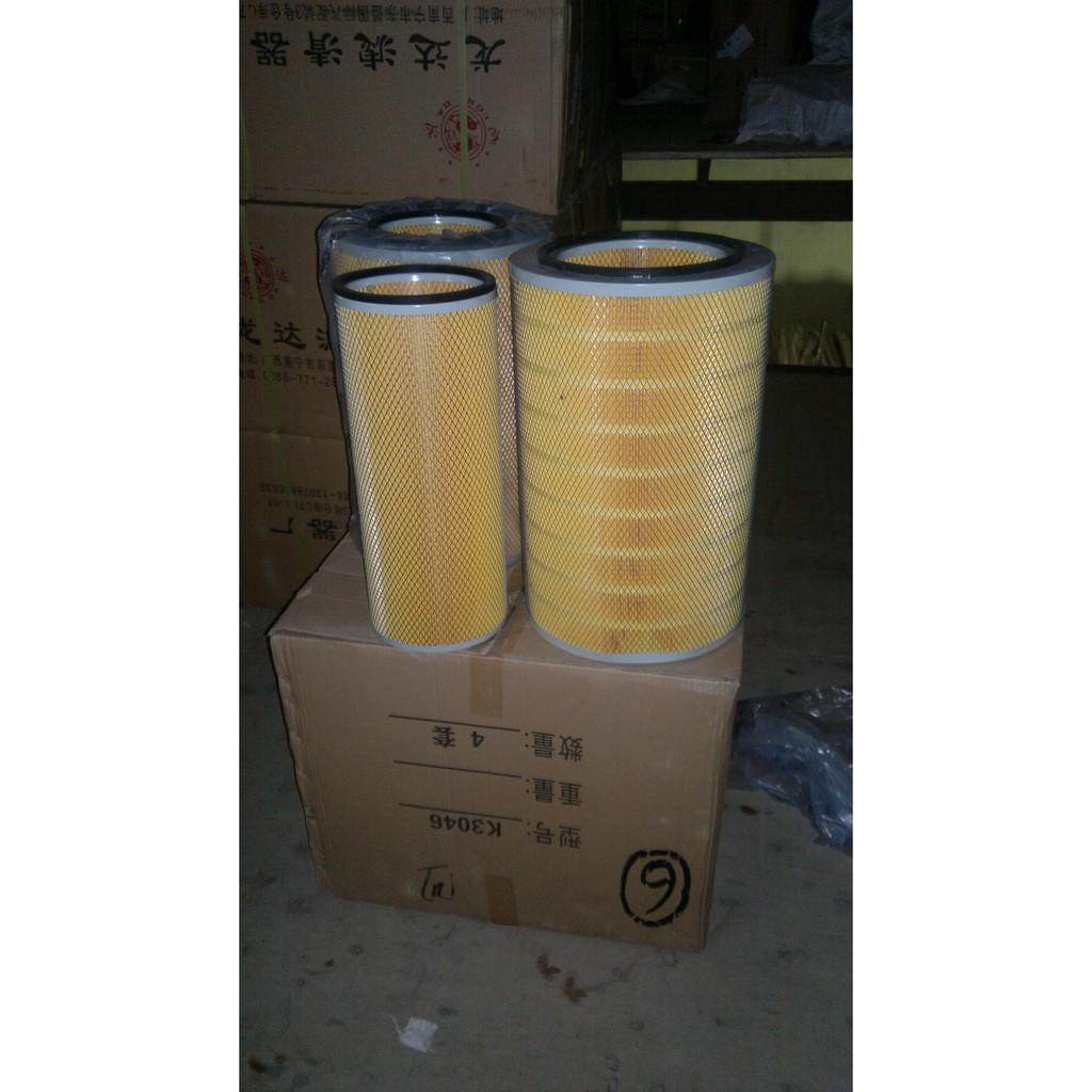 Lọc gió xe tải Howo Dongfeng 3 chân, Jac 3 chân, chenglong, kích thước 30X46, bằng sắt, đáy sâu và đáy cạn Mã lọc YK3046
