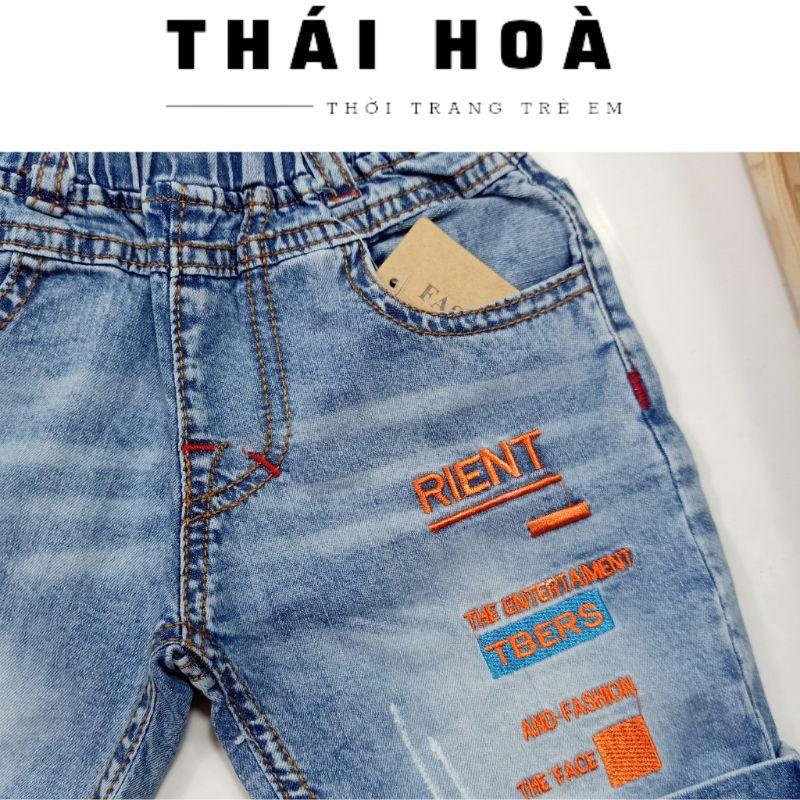 Quần lửng jean bé trai 7_22kg