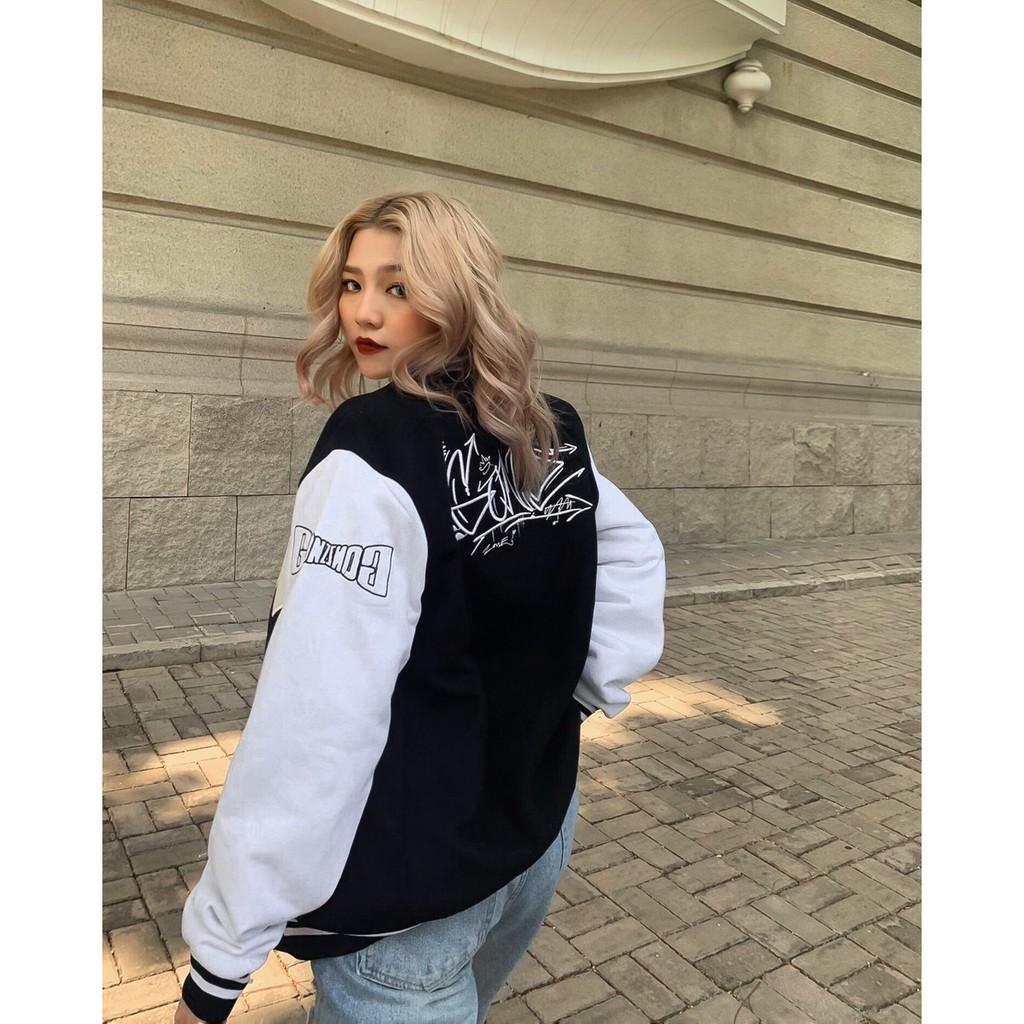 Áo Khóac Nhung Tăm Jacket Varsity Graffiti V3